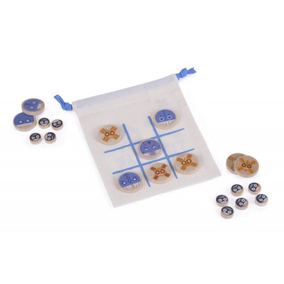 Jeu du morpion Tik atak en coton bio et bois du jura