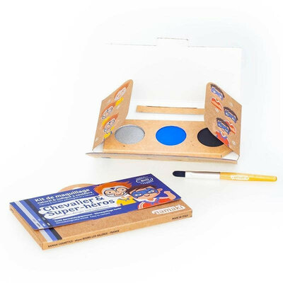 Kit maquillage Chevalier et Super-héros 3 couleurs