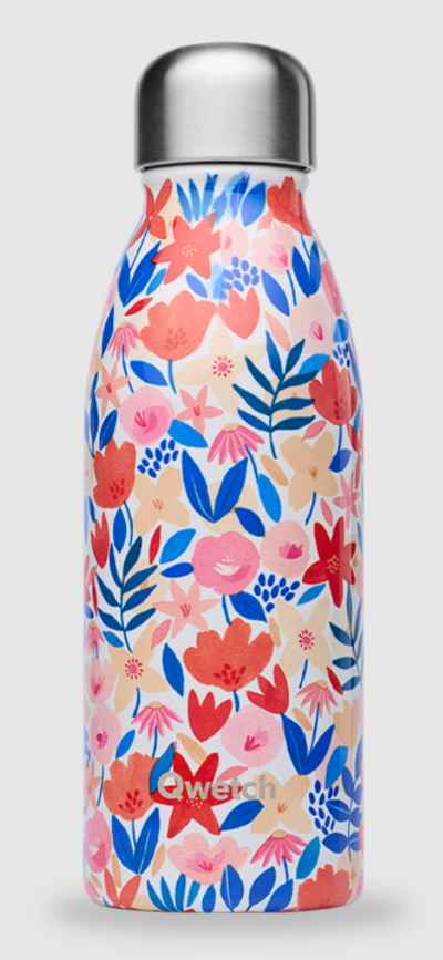 Bouteille flora rouge simple paroi