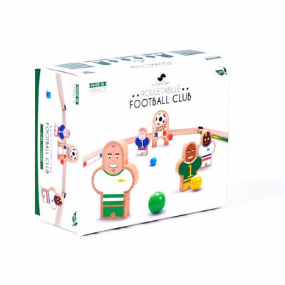 Jeu de billes en bois de hêtre football cup France Italie