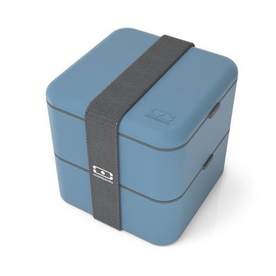 Boîte à repas bento carré MB Square bleu denim 1,7 L