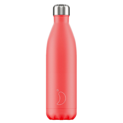 Bouteille pastel rouge corail 
