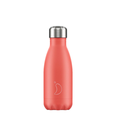Bouteille pastel rouge corail 