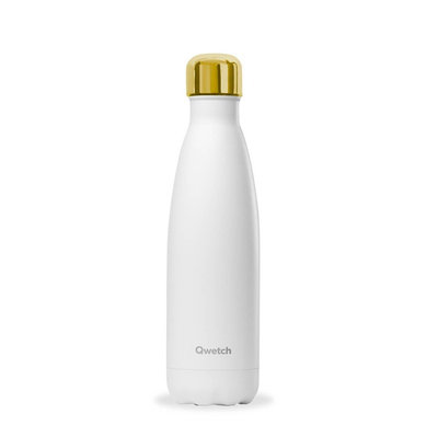 Bouteille Blanc Mat bouchon gold