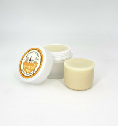 Déodorant solide au citron et à la mandarine